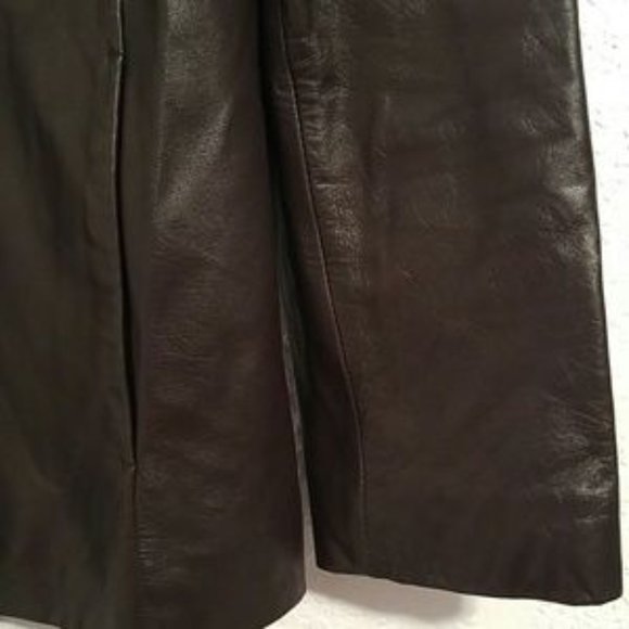 Colebrook Brown Super Soft Leather Lined Front Zip Jacket SZ M - Picture 4 of 6